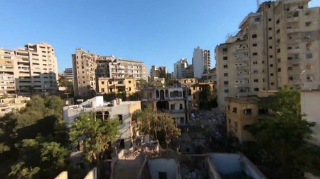 Deux semaines après les explosions de Beyrouth, un drone dévoile l'ampleur des dégâts