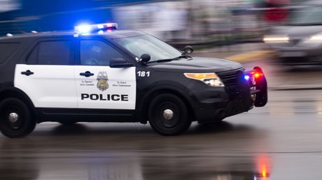 Un véhicule de police, le 26 mai 2020, à Minneapolis, aux Etats-Unis (image d'illustration).