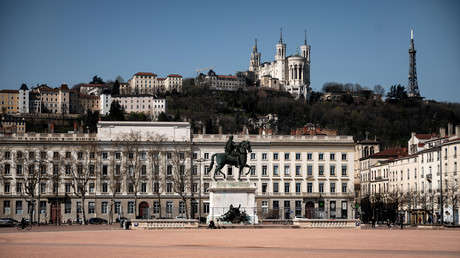 La place Bellecour, dans le centre de Lyon. (Image d'illustration)