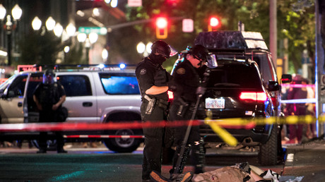 Le corps d'un homme, tué par balle en marge des différentes manifestations qui ont eu lieu à Portland (Oregon), le 29 août.