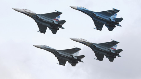 Des Soukhoï Su-27 de l'armée russe, le 25 septembre 2013 à Nijni Taguil, en Russie (image d'illustration)