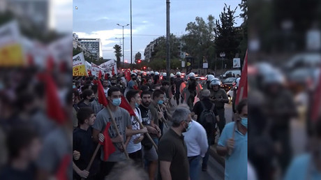 Grèce : affrontements entre forces de l'ordre et manifestants opposés à la venue de Mike Pompeo