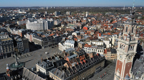 Vue aérienne sur la ville de Lille