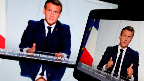 Le président français Emmanuel Macron lors de son adresse à la nation au sujet de l'état de l'épidémie de maladie à coronavirus (COVID-19) en France, le 28 octobre 2020. (image d'illustration)