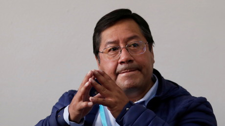 Luis Arce, candidat à la présidence du parti Mouvement pour le socialisme (MAS), à La Paz (Bolivie), le 18 octobre 2020 (image d'illustration).