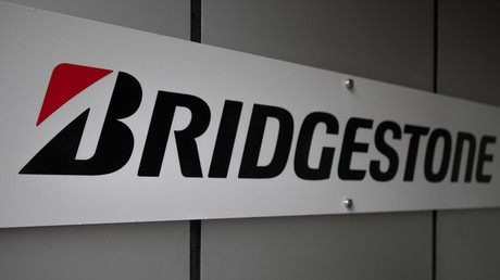 Le logo du géant du pneumatique, Bridgestone.