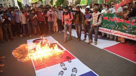 Manifestation anti-française à Lahore (Pakistan), le 1er novembre 2020 (image d'illustration).
