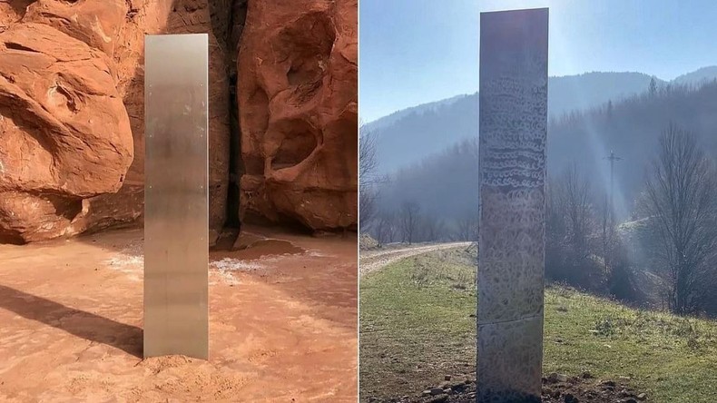 Un nouveau monolithe métallique découvert en Roumanie
