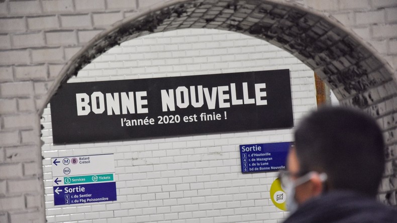 «Bonne Nouvelle, l’année 2020 est finie !» : le clin d'œil de la RATP aux usagers du métro parisien