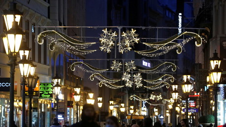 Illuminations de Noël à Budapest le 12 décembre 2020 (image d'illustration).