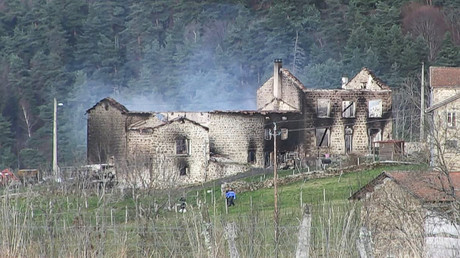 La maison où les trois gendarmes ont été tués.