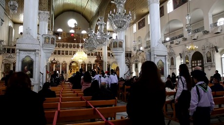 Syrie : messe de Noël à la cathédrale grecque-orthodoxe mariamite de Damas