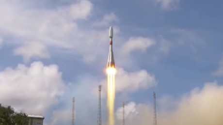 Lancement d'un satellite français d'observation militaire, avec une fusée Soyouz, depuis Kourou, le 29 décembre 2020.