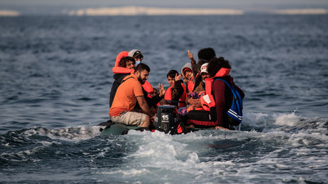 Une embarcation transportant des migrants sur la Manche le 11 septembre 2020. (Image d'illustration)