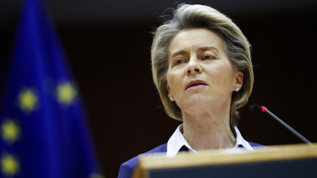 La présidente de la Commission européenne Ursula von der Leyen le 20 janvier 2021, à Bruxelles.