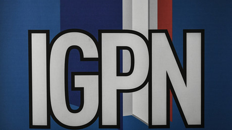Logo de l'Inspection générale de la police nationale (IGPN) en 2018 à Paris (image d'illustration).