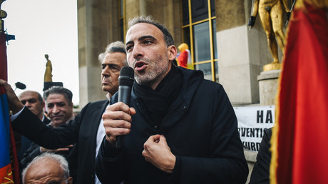 Le député français Raphael Glucksmann sur la place des Droits de l'homme à Paris le 12 octobre 2019 (image d'illustration).