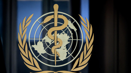 Le logo de l'Organisation mondiale de la santé à Genève, le 5 mars 2021 (image d'illustration).