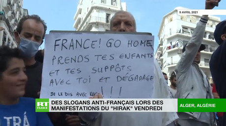 «Macron dégage» : plusieurs slogans contre la France lancés pendant la marche du Hirak à Alger