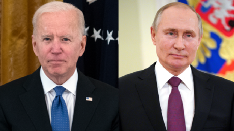 Le président américain Joe Biden et le président russe Vladimir Poutine