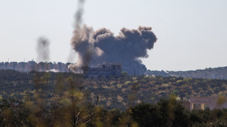 Un bombardement attribué à l'armée russe en Syrie, le 29 mars 2021 (image d'illustration).