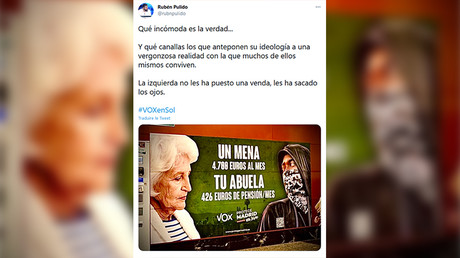 Espagne : le parti Vox crée la polémique avec une affiche sur le coût des migrants mineurs isolés