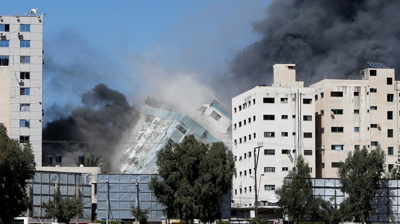 Frappe israélienne sur l'immeuble des médias Al-Jazeera et Associated Press à Gaza