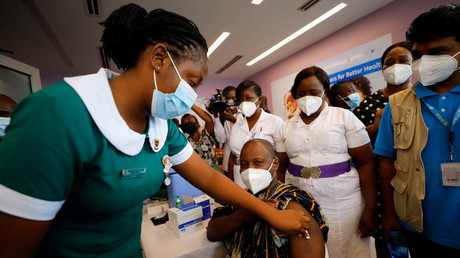 Un centre de vaccination au Ghana, le 2 mars 2021 (image d'illustration).