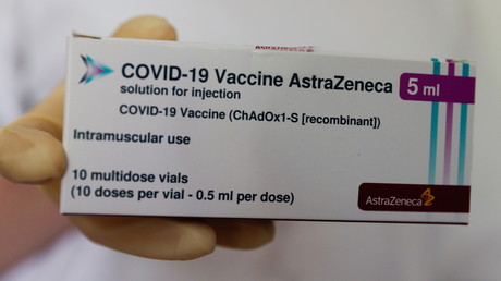 Une boîte de vaccin AstraZeneca à Vienne, en Autriche, le 18 mai 2021 (illustration).