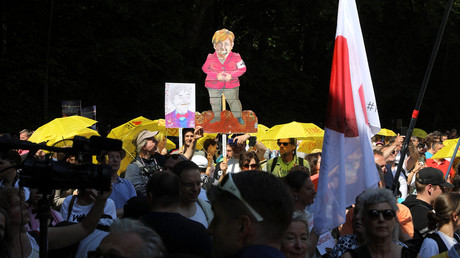 Les manifestants au Bois de la Cambre le 29 mai 2021.