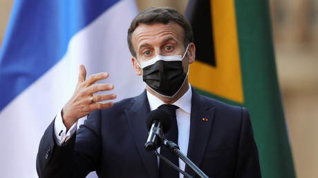 Le président français Emmanuel Macron à Pretoria, en Afrique du Sud, le 28 mai 2021 (image d'illustration).