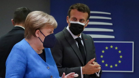 Conférence de presse d'Emmanuel Macron et Angela Merkel à Berlin