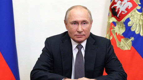 Le président russe Vladimir Poutine lors de la Conférence internationale de Moscou sur la sécurité internationale le 23 juin 2021 (image d'illustration).