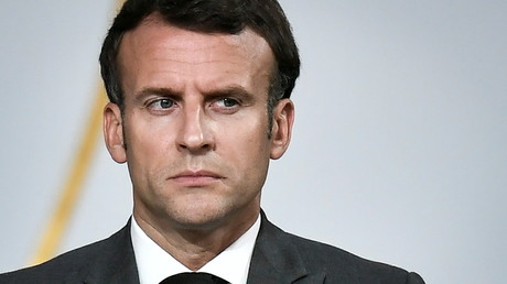 Le président Emmanuel Macron à l'Elysée, à Paris, le 9 juillet 2021.