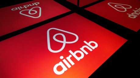 Logo de Airbnb photographié en 2019 (image d'illustration).