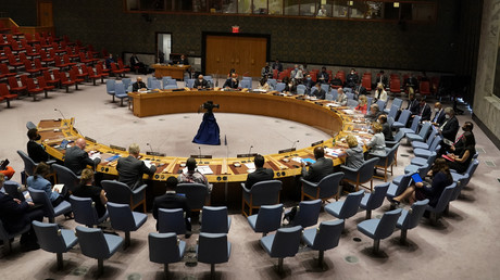 Le Conseil de sécurité de l'ONU se réunit au sujet de l'Afghanistan au siège des Nations Unies à New York, le 30 août 2021.