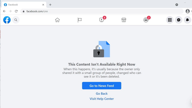 CNN empêche l'accès à sa page Facebook en Australie en raison de la réglementation sur la modération