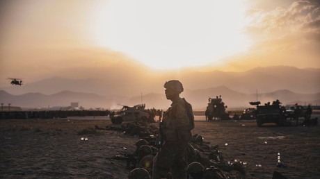 Soldats américains à l'aéroport de Kaboul le 15 août 2021 (image d'illustration).