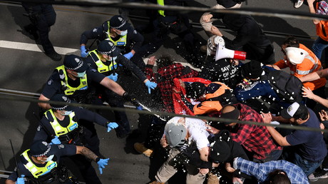Australie : plus de 200 arrestations à Melbourne lors d'un rassemblement contre le confinement