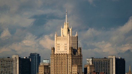 Le bâtiment du ministère russe des Affaires étrangères, à Moscou, le 7 octobre 2017.