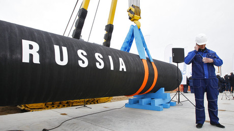 Construction du pipeline Nord Stream 2. 9 avril 2010.