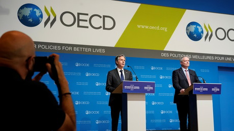Lors d'un conseil des ministres de l'OCDE le 6 octobre 2021 à Paris (image d'illustration).