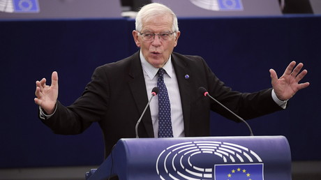 Le chef de la politique étrangère de l'UE, Josep Borrell, le 5 octobre 2021, à Strasbourg (image d'illustration).