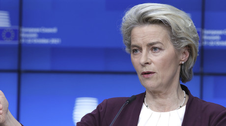 Ursula von der Leyen à Bruxelles, le 22 octobre lors du sommet (image d'illustration).