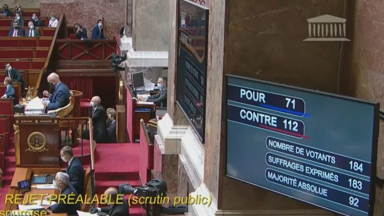 Projet de loi «vigilance sanitaire» : l'Assemblée nationale a balayé la motion de rejet des Insoumis