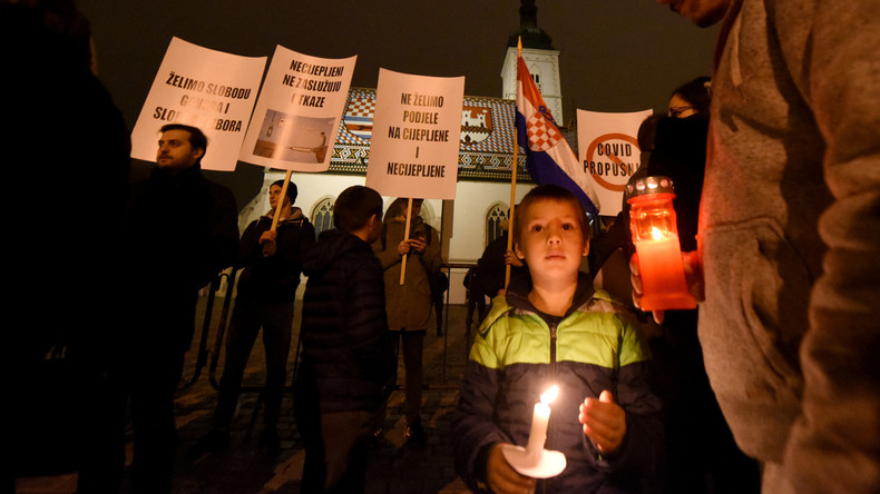 «La lumière contre les ténèbres» : rassemblement de Croates contre le pass sanitaire