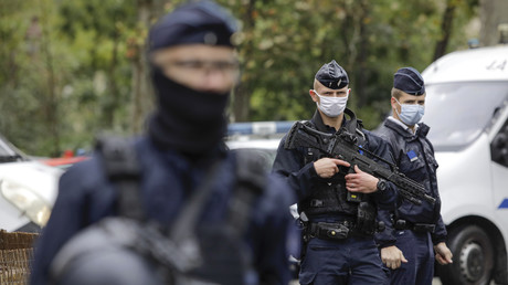 Policiers autour du siège de Charlie Hebdo le 20 septembre 2020 (image d'illustration).