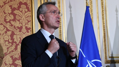 Le secrétaire général de l'Organisation du traité de l'Atlantique nord, Jens Stoltenberg, en conférence de presse le 10 décembre 2021 à Paris (image d'illustration.)