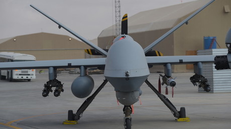 Un drone MQ-9 Reaper de l'US Air Force est photographié sur la base aérienne de Kandahar en Afghanistan, le 23 janvier 2018 (image d'illustration).