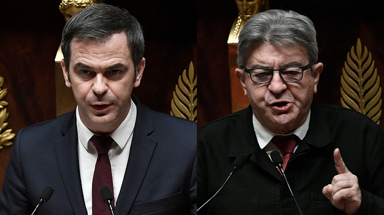 «Raquette trouée» : échanges tendus entre Mélenchon et Véran à l'Assemblée nationale